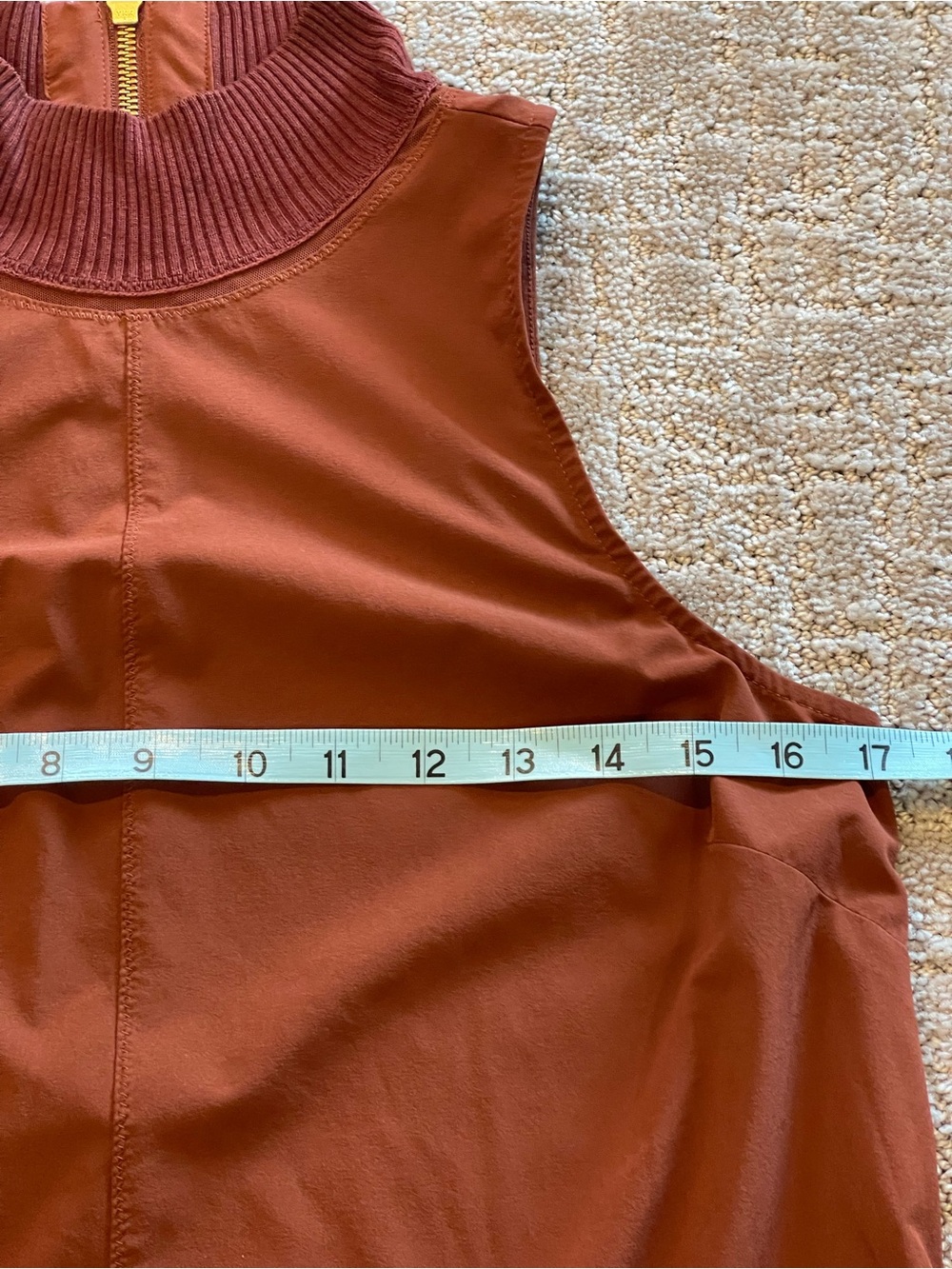 Athleta Initiative Sleeveless Mock Neck Mini Dress in Adirondack Brown, Size XS - Picture 10 of 15